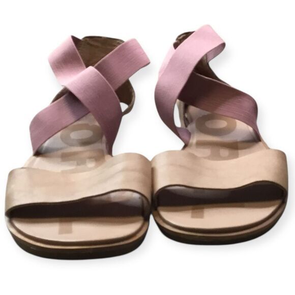 SOREL Women’s Pink and Tan Ella II Sandals Size 9 - Picture 2 of 8